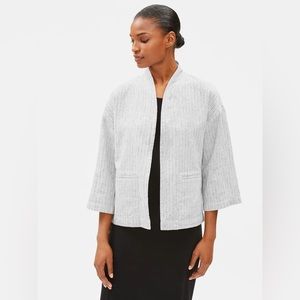 🌿Eileen Fisher Ticking Stripe Jacket